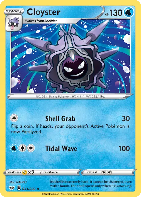 Cloyster, Sword & Shield 41/202