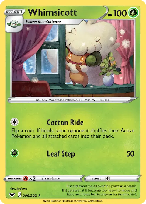 Whimsicott, Sword & Shield 6/202
