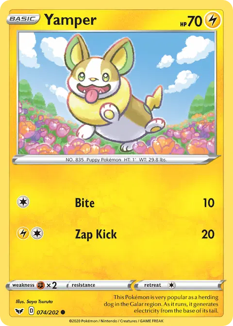 Yamper, Sword & Shield 74/202