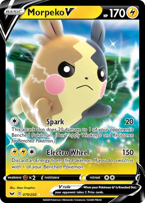 Morpeko V, Sword & Shield 79/202