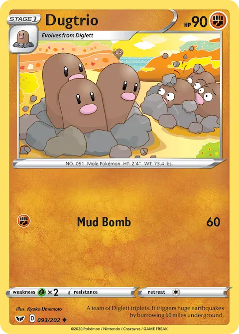 Dugtrio, Sword & Shield 93/202
