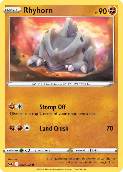 Rhyhorn, Sword & Shield 97/202
