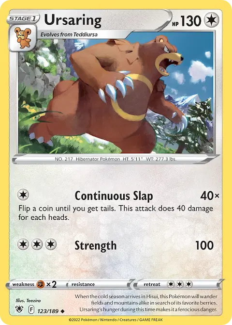 Ursaring, Astral Radiance 123/189