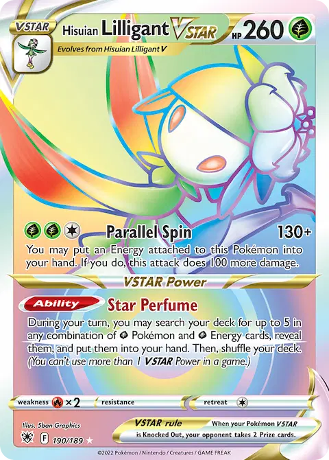 Hisuian Lilligant VSTAR, Astral Radiance 190/189