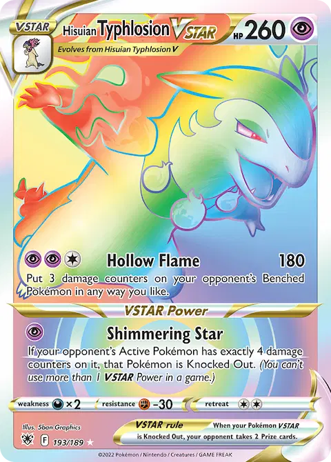 Hisuian Typhlosion VSTAR, Astral Radiance 193/189