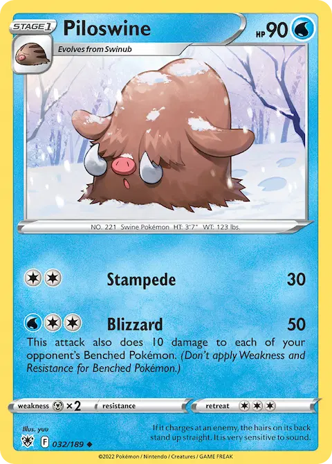 Piloswine, Astral Radiance 032/189