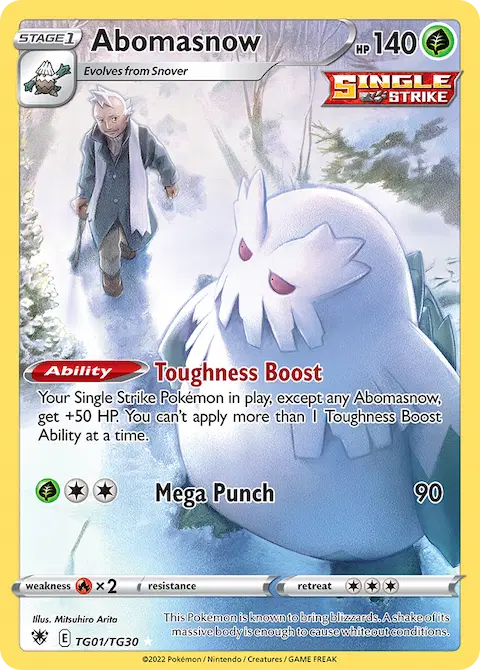 Abomasnow, Astral Radiance Trainer Gallery TG01