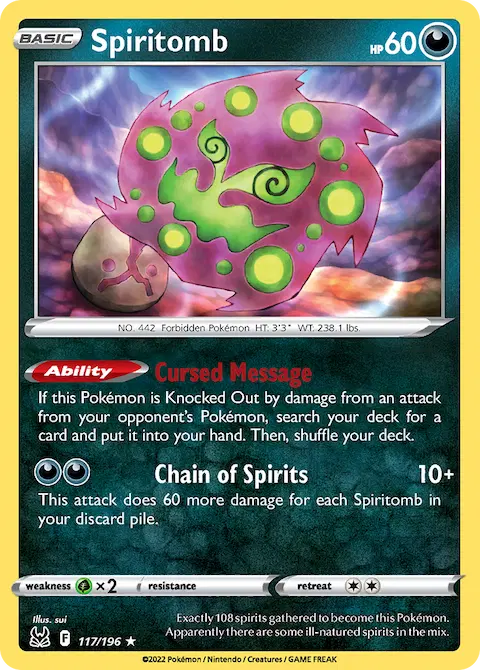 Spiritomb, Lost Origin 117/196