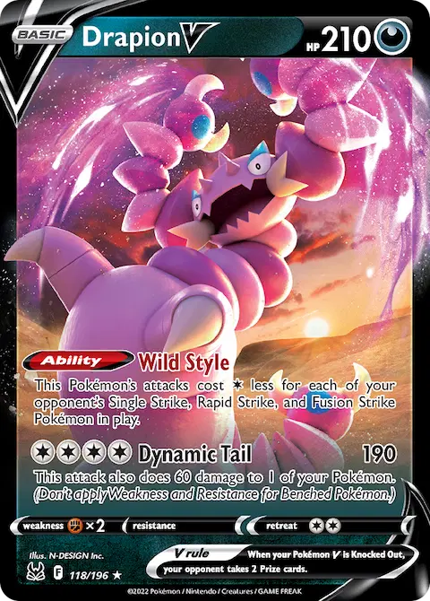 Drapion V, Lost Origin 118/196
