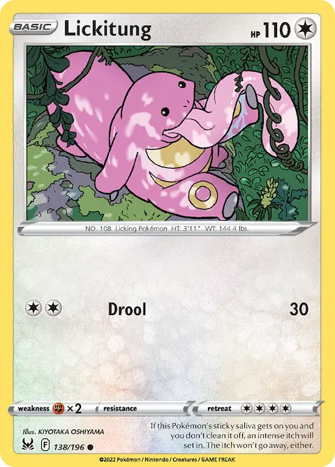 Lickitung, Lost Origin 138/196
