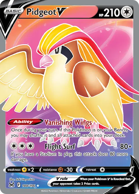 Pidgeot V, Lost Origin 188/196