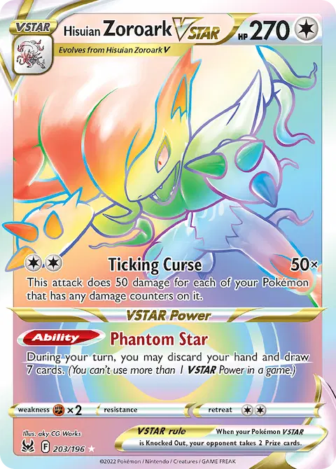 Hisuian Zoroark VSTAR, Lost Origin 203/196