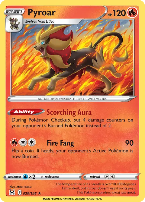 Pyroar, Lost Origin 029/196