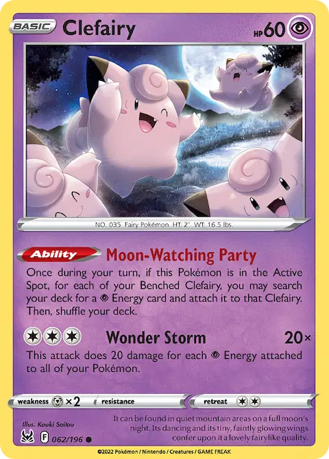 Clefairy, Lost Origin 062/196