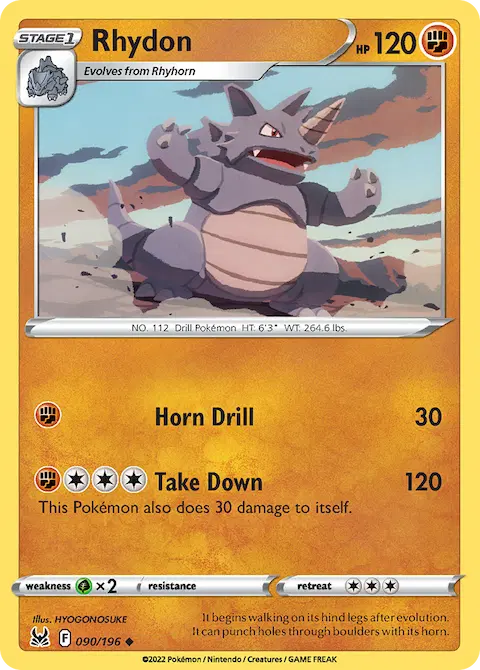 Rhydon, Lost Origin 090/196