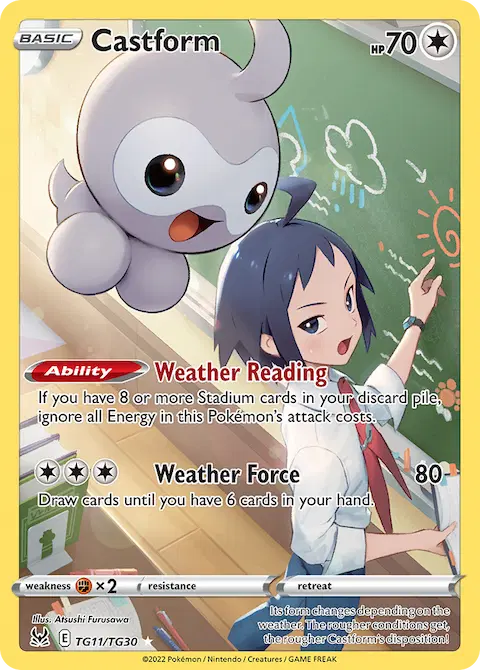 Castform, Lost Origin Trainer Gallery TG11