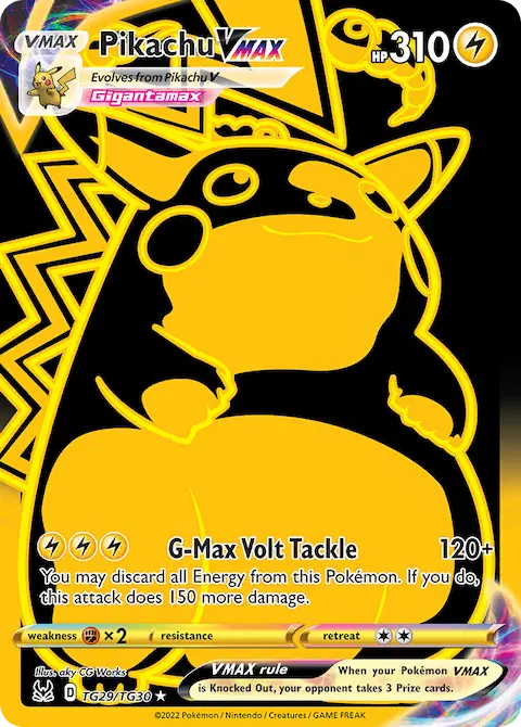 Pikachu VMAX, Lost Origin Trainer Gallery TG29