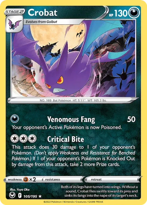 Crobat, Silver Tempest 105/195