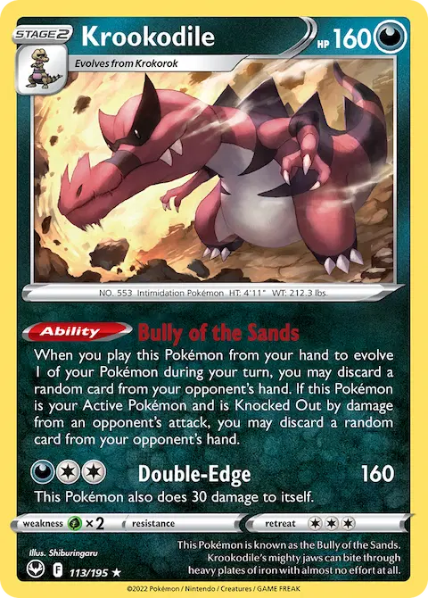 Krookodile, Silver Tempest 113/195