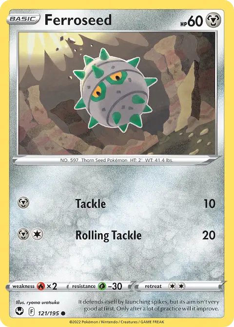 Ferroseed, Silver Tempest 121/195