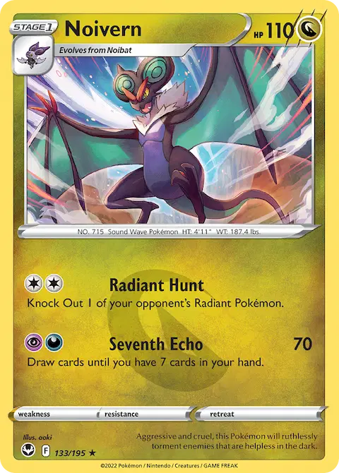 Noivern, Silver Tempest 133/195