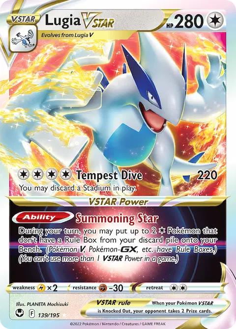 Lugia VSTAR, Silver Tempest 139/195