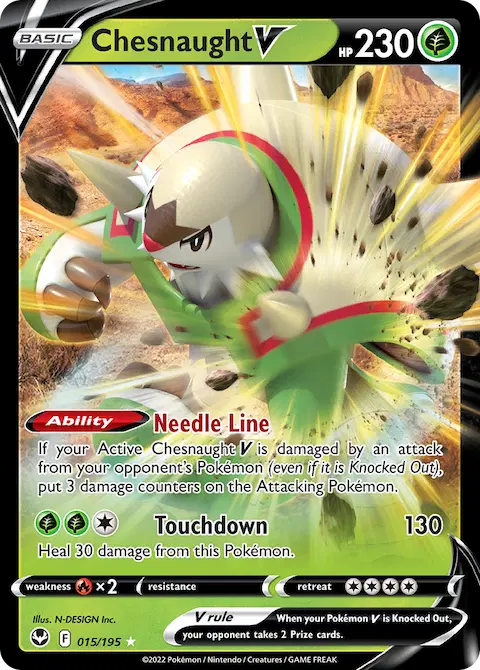 Chesnaught V, Silver Tempest 015/195