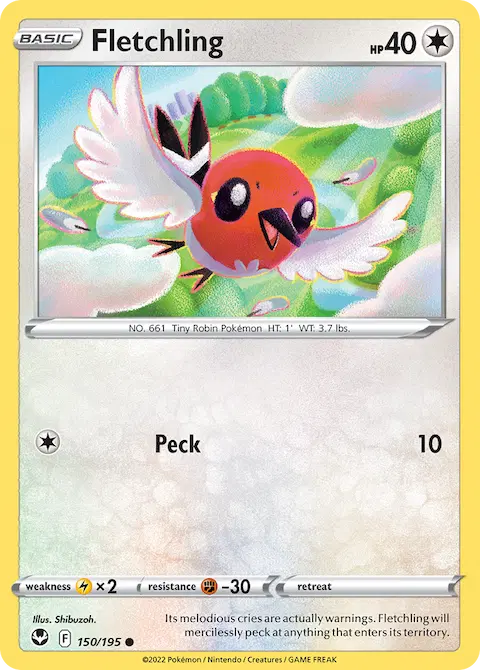 Fletchling, Silver Tempest 150/195