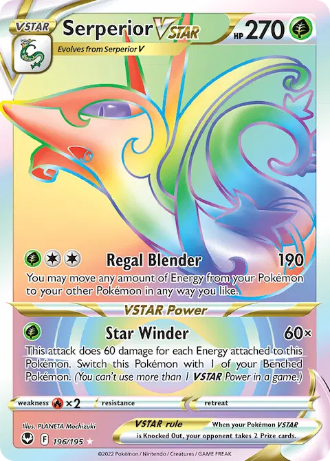 Serperior VSTAR, Silver Tempest 196/195