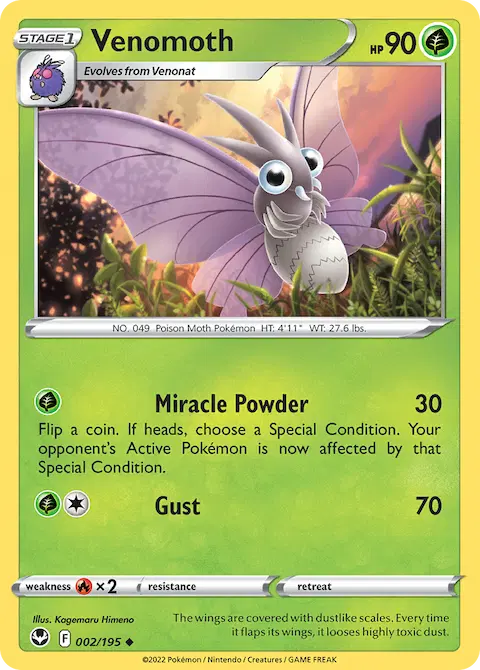 Venomoth, Silver Tempest 002/195