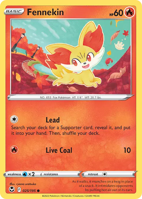 Fennekin, Silver Tempest 025/195
