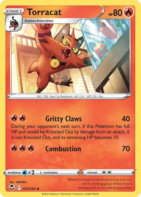 Torracat, Silver Tempest 031/195