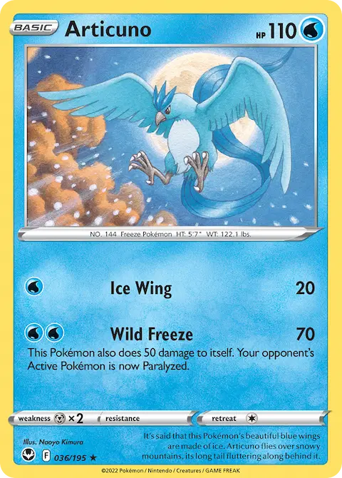 Articuno, Silver Tempest 036/195