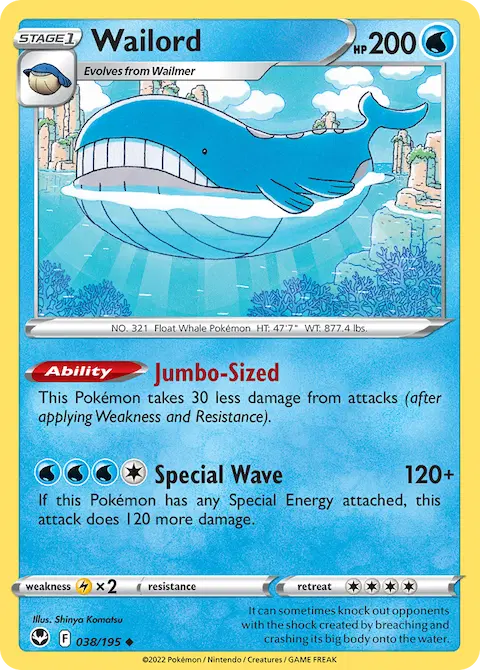 Wailord, Silver Tempest 038/195
