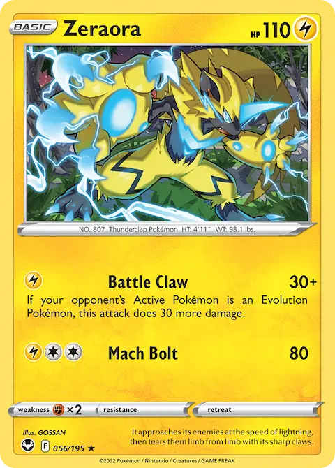 Zeraora, Silver Tempest 056/195