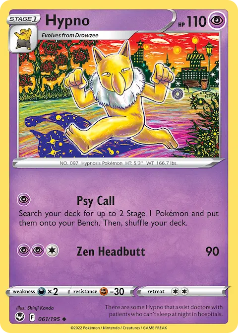 Hypno, Silver Tempest 061/195