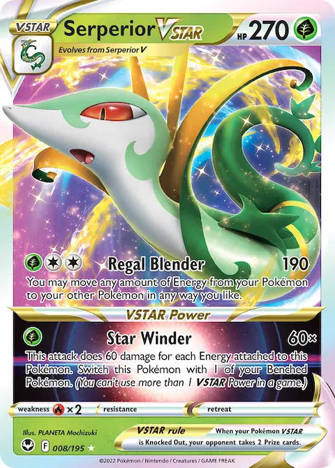 Serperior VSTAR, Silver Tempest 008/195