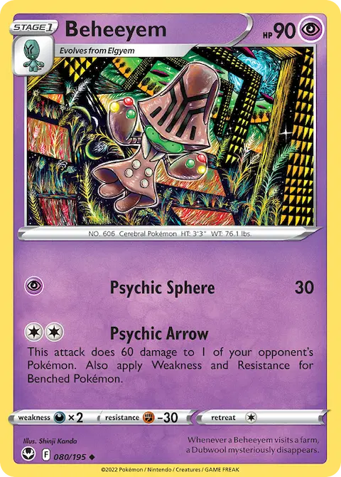 Beheeyem, Silver Tempest 080/195