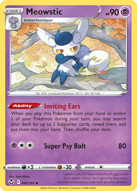 Meowstic, Silver Tempest 082/195