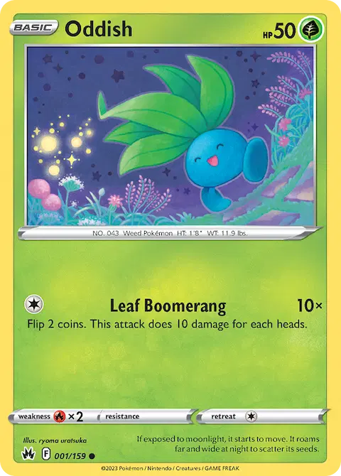 Oddish, Crown Zenith 001/159