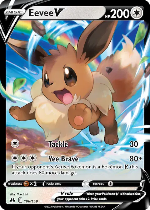 Eevee V, Crown Zenith 108/159