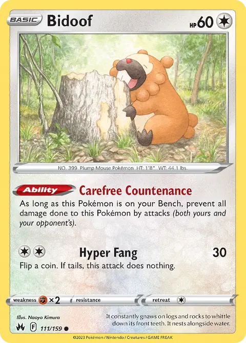 Bidoof, Crown Zenith 111/159