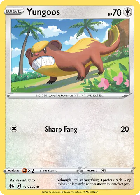 Yungoos, Crown Zenith 117/159