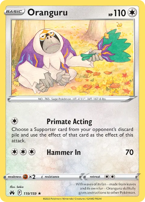 Oranguru, Crown Zenith 119/159