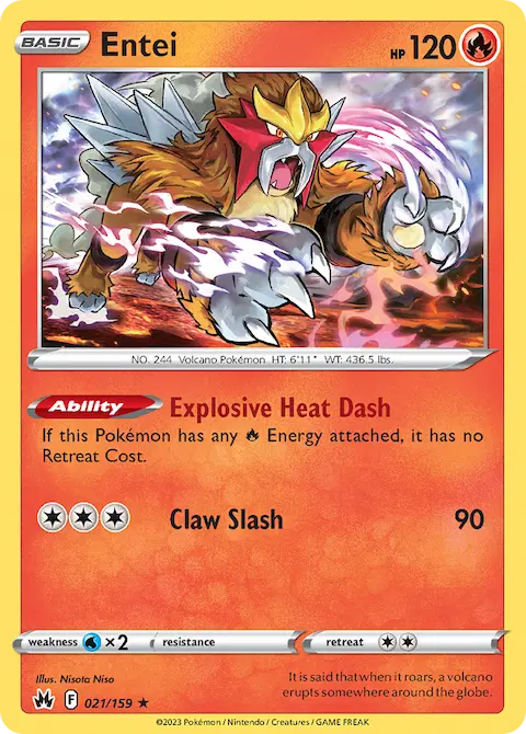 Entei, Crown Zenith 021/159