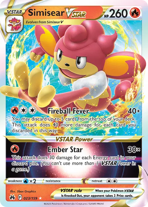 Simisear VSTAR, Crown Zenith 023/159