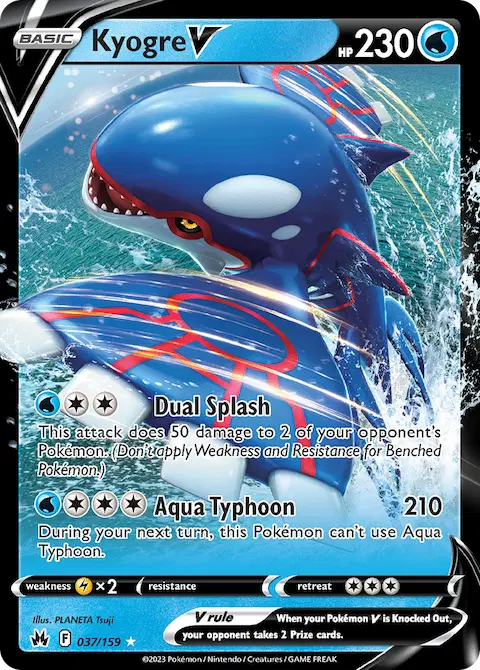 Kyogre V, Crown Zenith 037/159