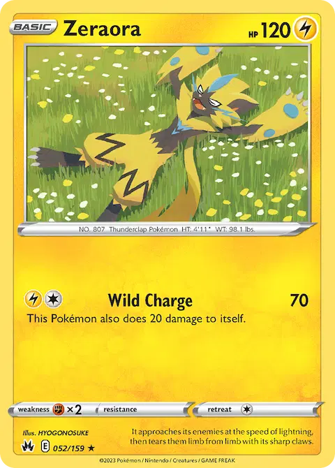 Zeraora, Crown Zenith 052/159