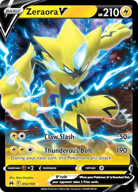 Zeraora V, Crown Zenith 053/159