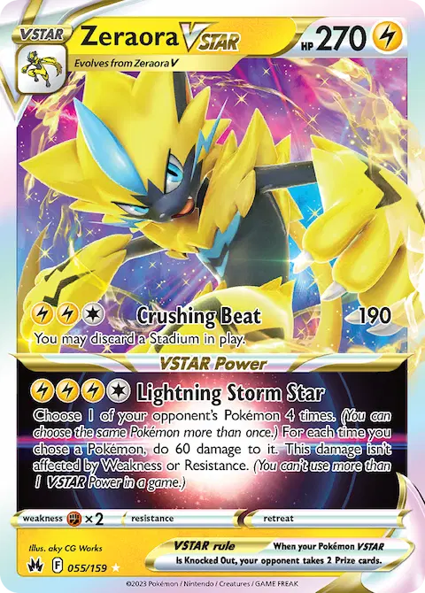 Zeraora VSTAR, Crown Zenith 055/159